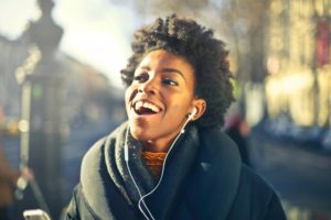 Woman with Headphones