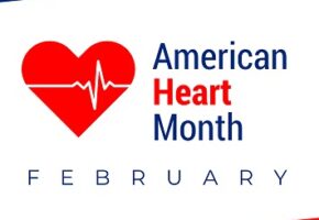 National,Heart,Month,In,February.,American,Flag,And,Heart,With